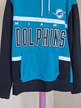 Miami Dolphins NFL Teal & Black Team Apparel Hoodie